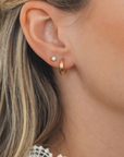 Gigi Knife Edge Hoop Earrings