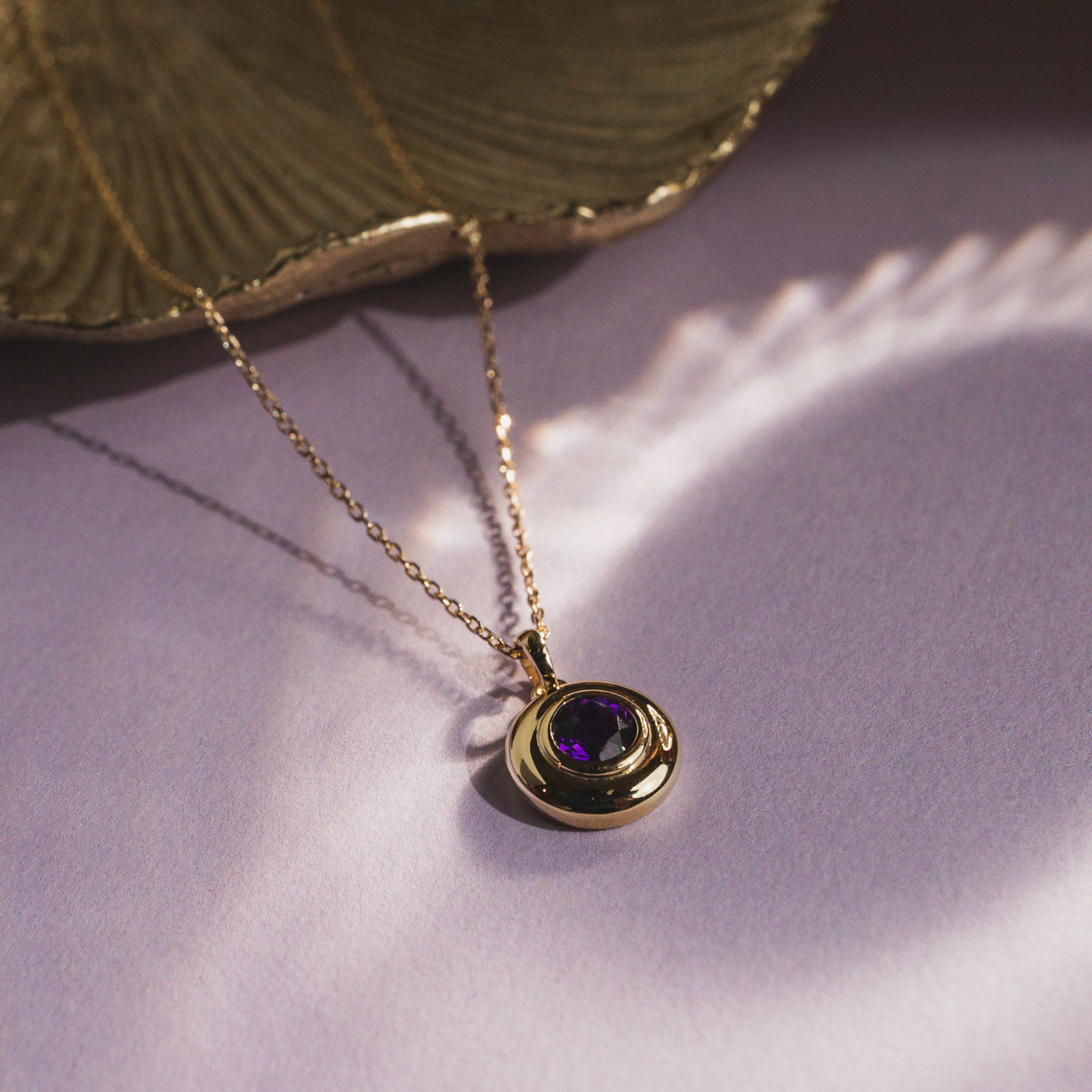 The Bubble Birthstone Pendant Necklace