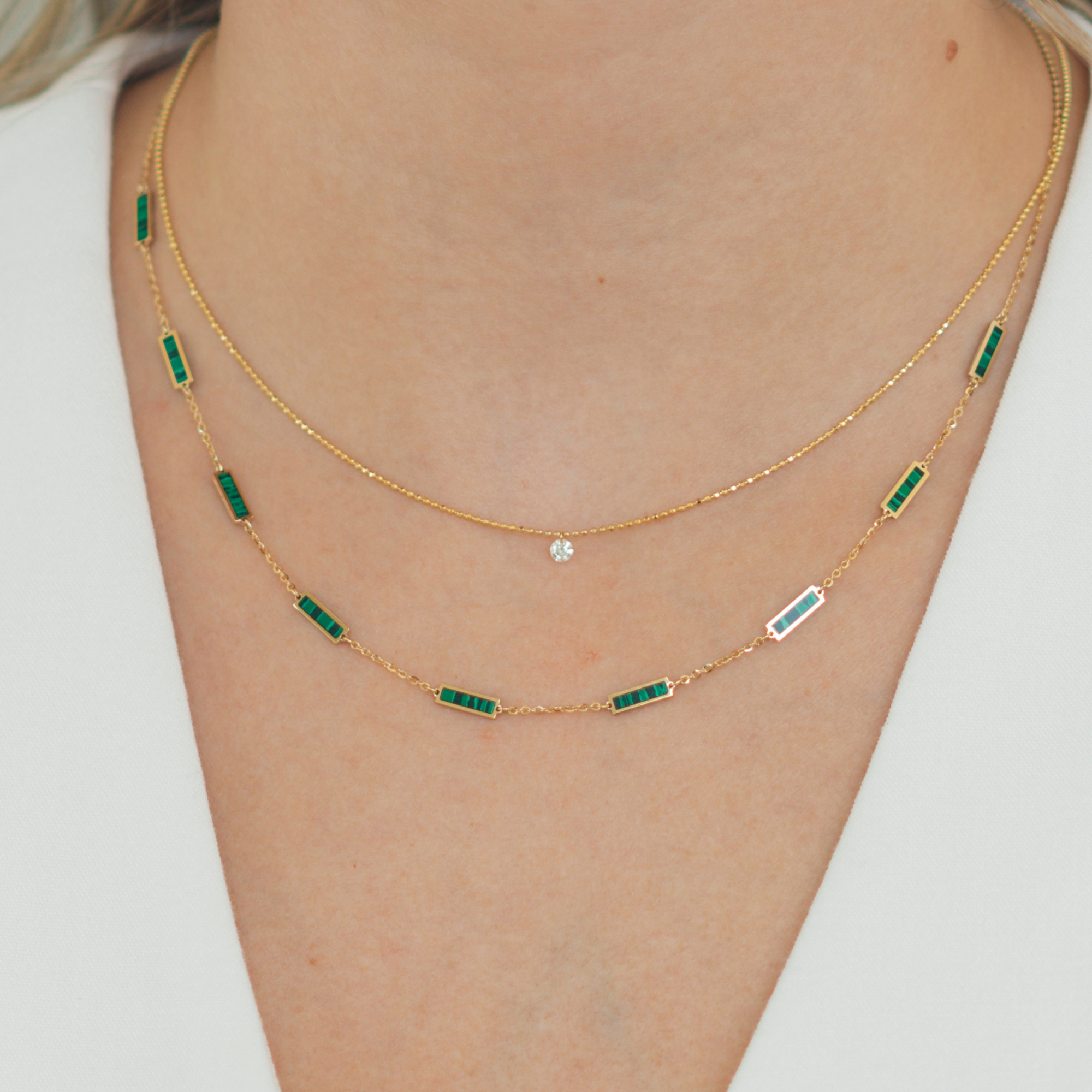 Solitaire Floating Diamond Necklace