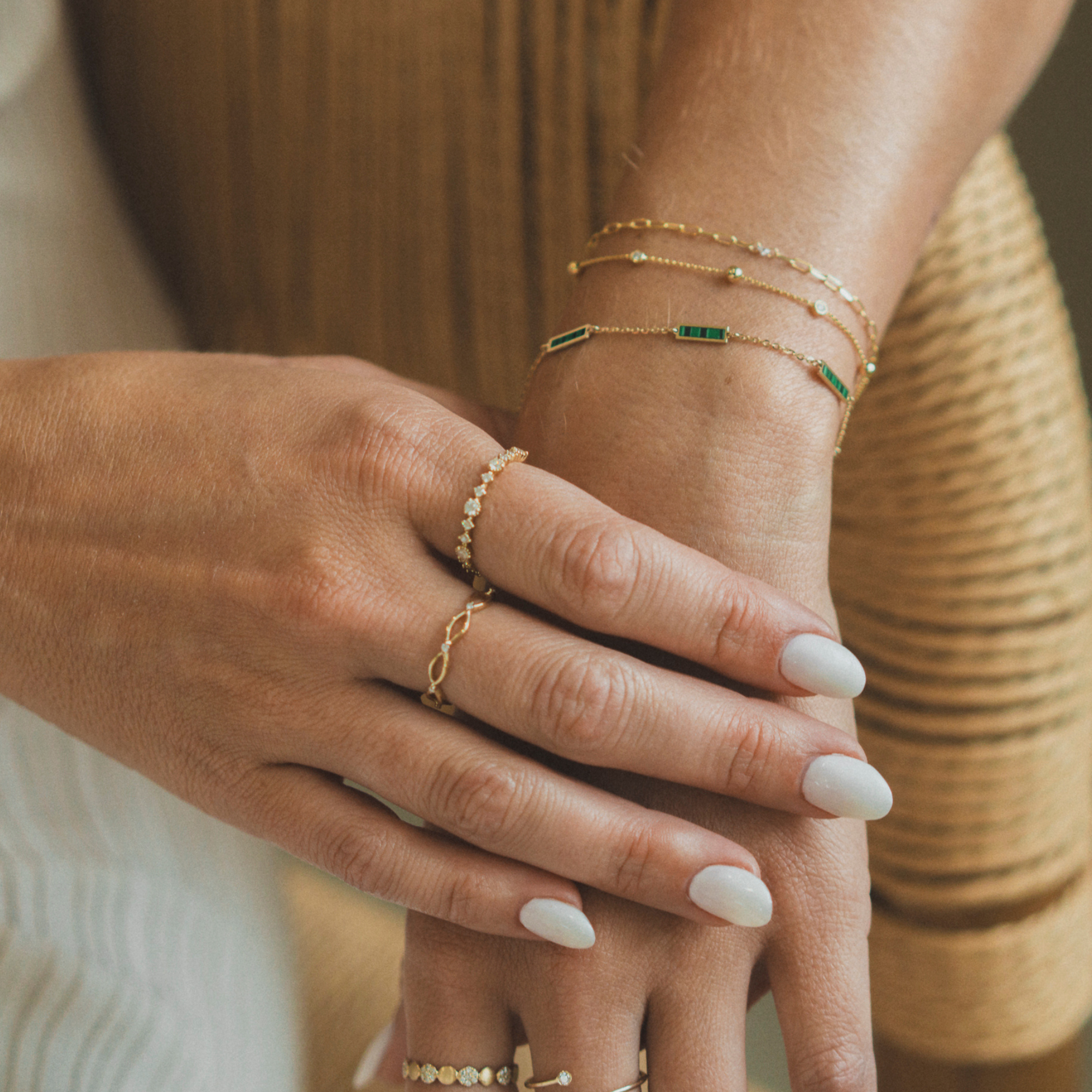 The Bevel Beaded Diamond Wedding Band