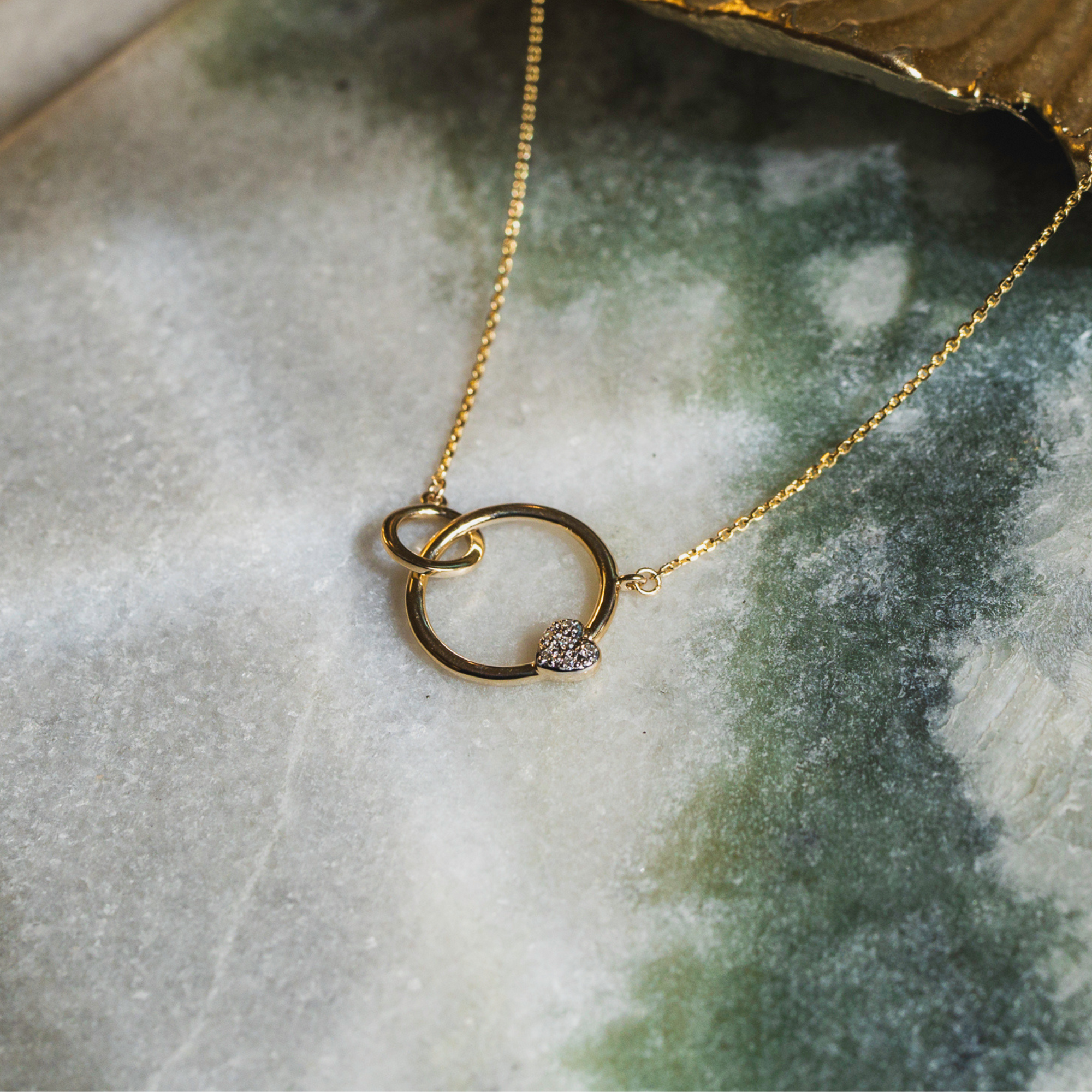 With Love Double Pendant Necklace