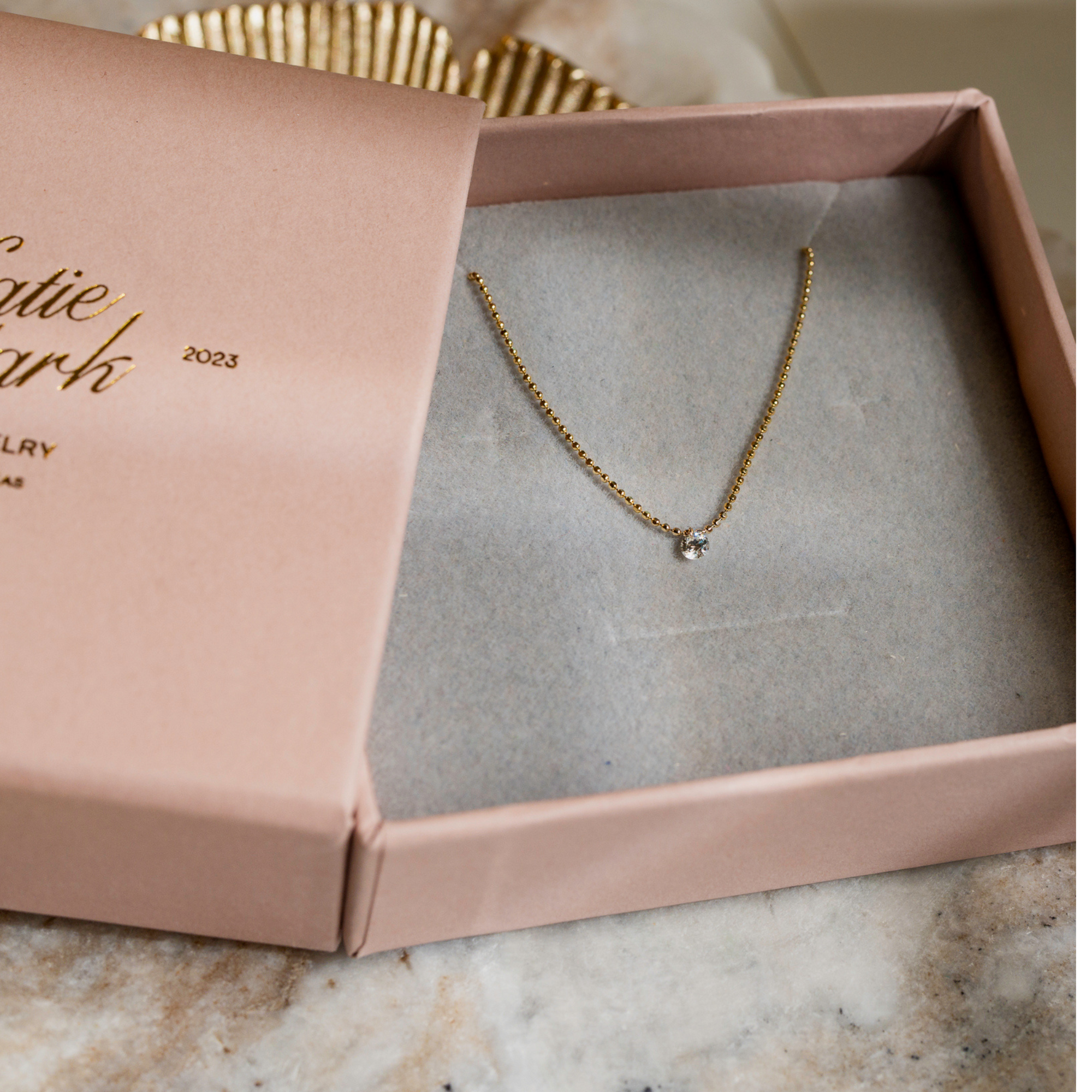 Solitaire Floating Diamond Necklace