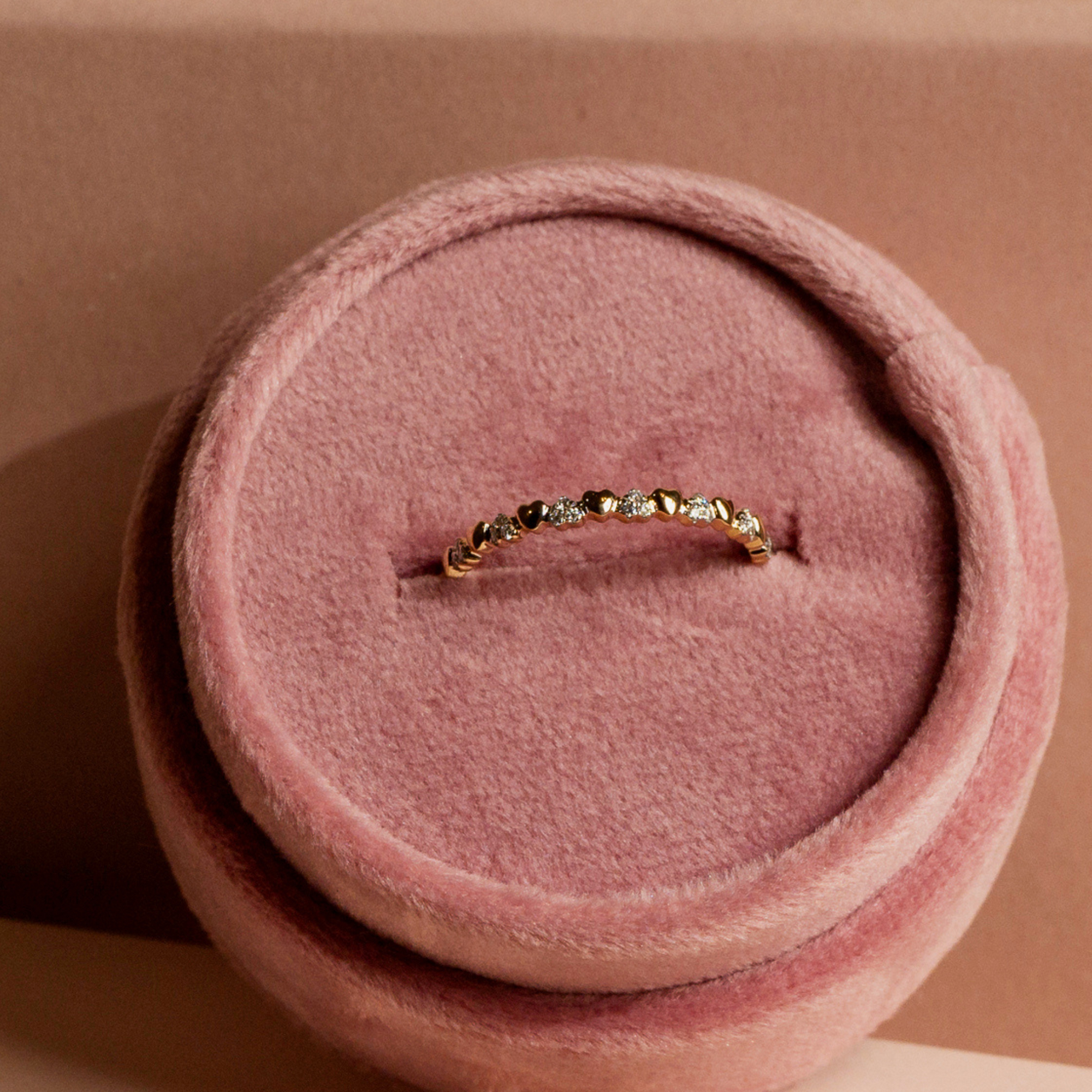 Sincerely Yours Gold and Diamond Heart Ring