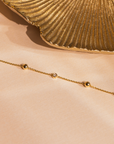 Beaded & Bezel Diamond Bracelet