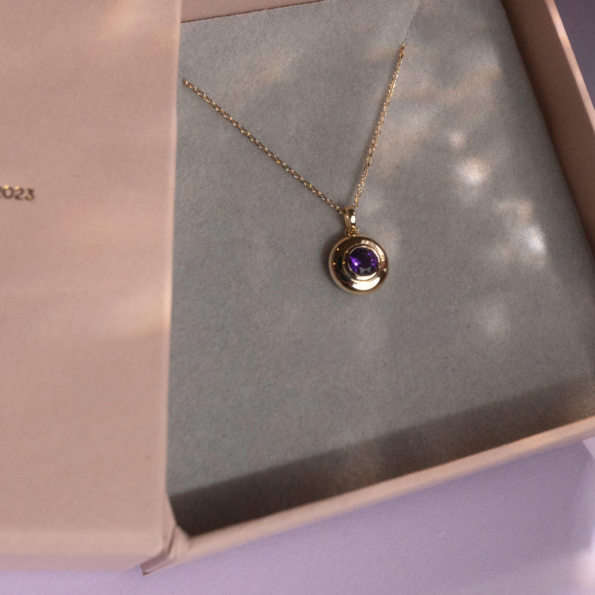 The Bubble Birthstone Pendant Necklace