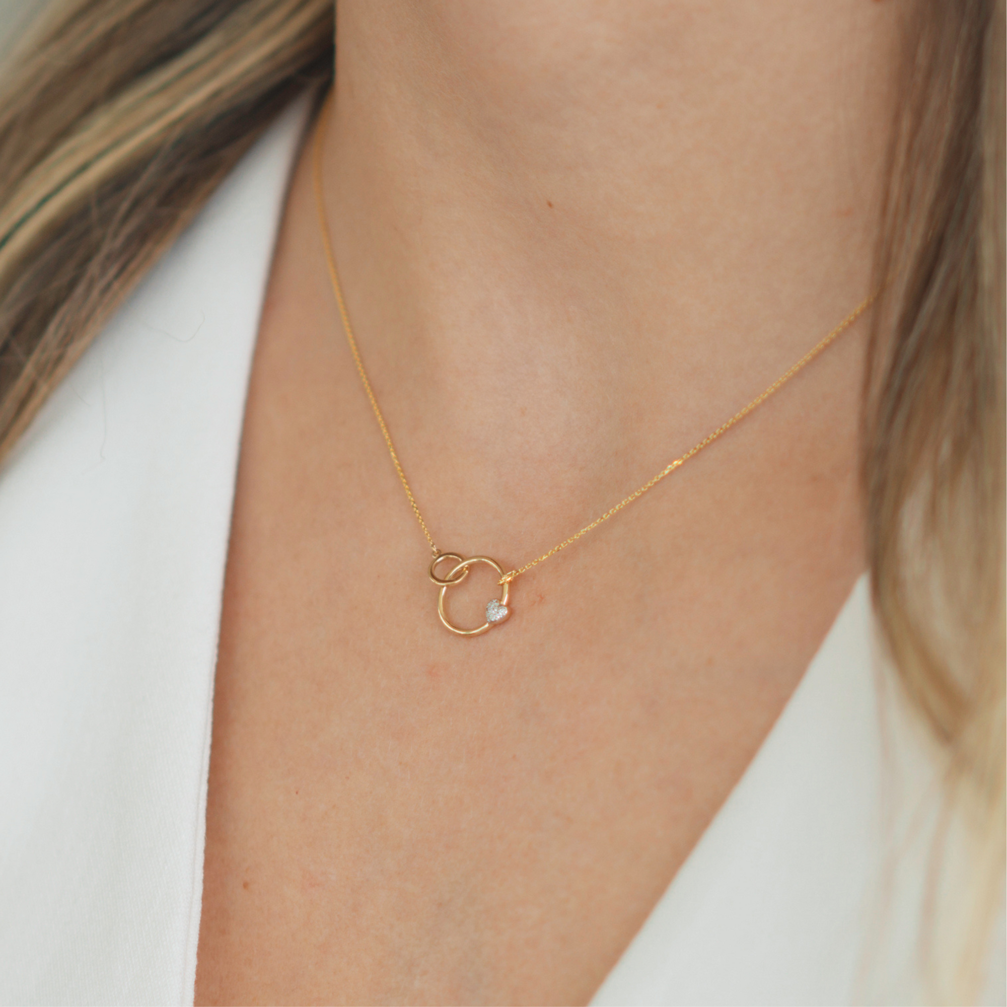 With Love Double Pendant Necklace