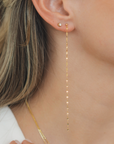 Delicate Drop Chain Earrings