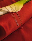 The Double Drop Lariat Necklace