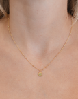 Honey Beaded Pendant Necklace
