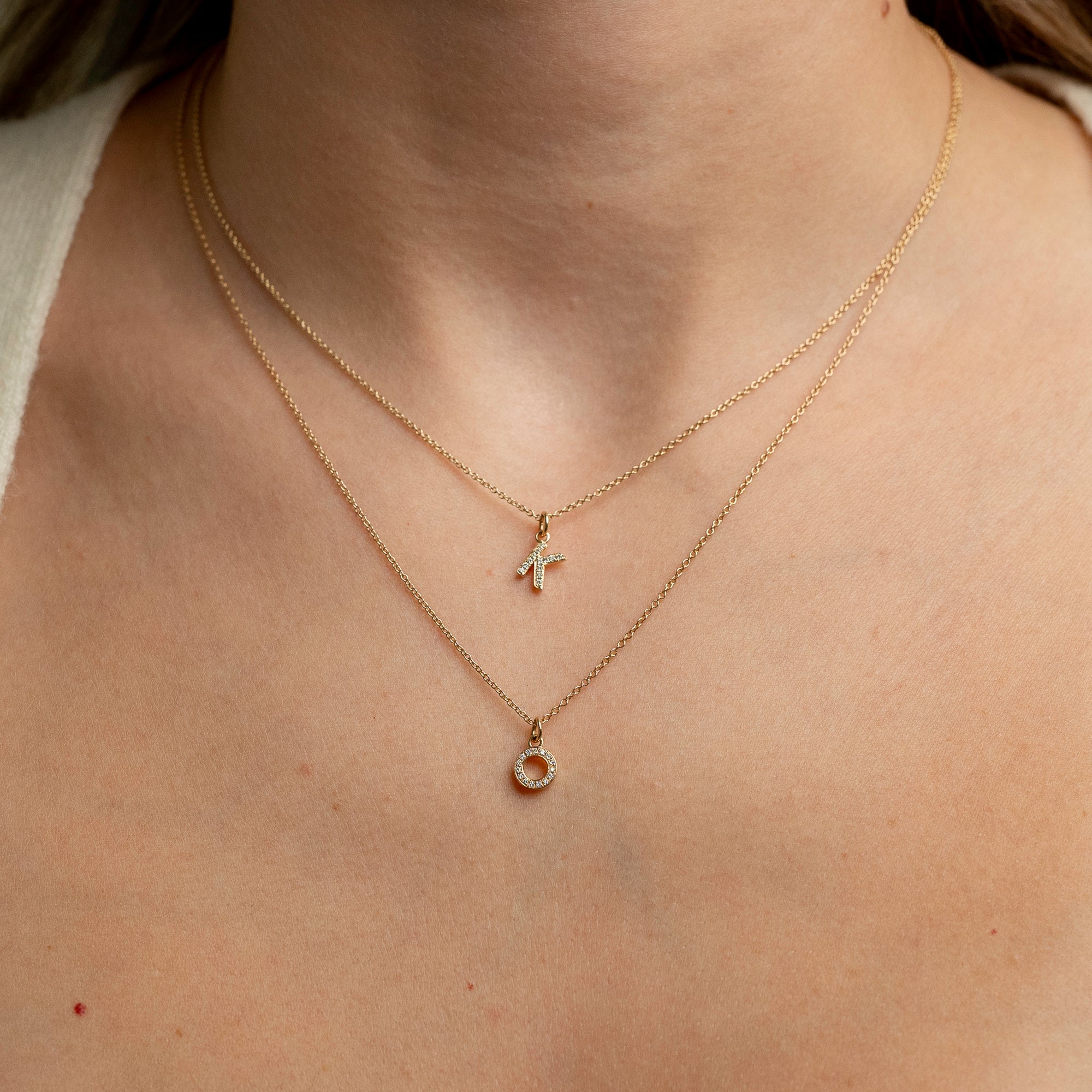 The Diamond Initial Pendant Necklace