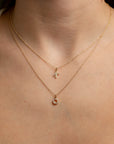 The Diamond Initial Pendant Necklace