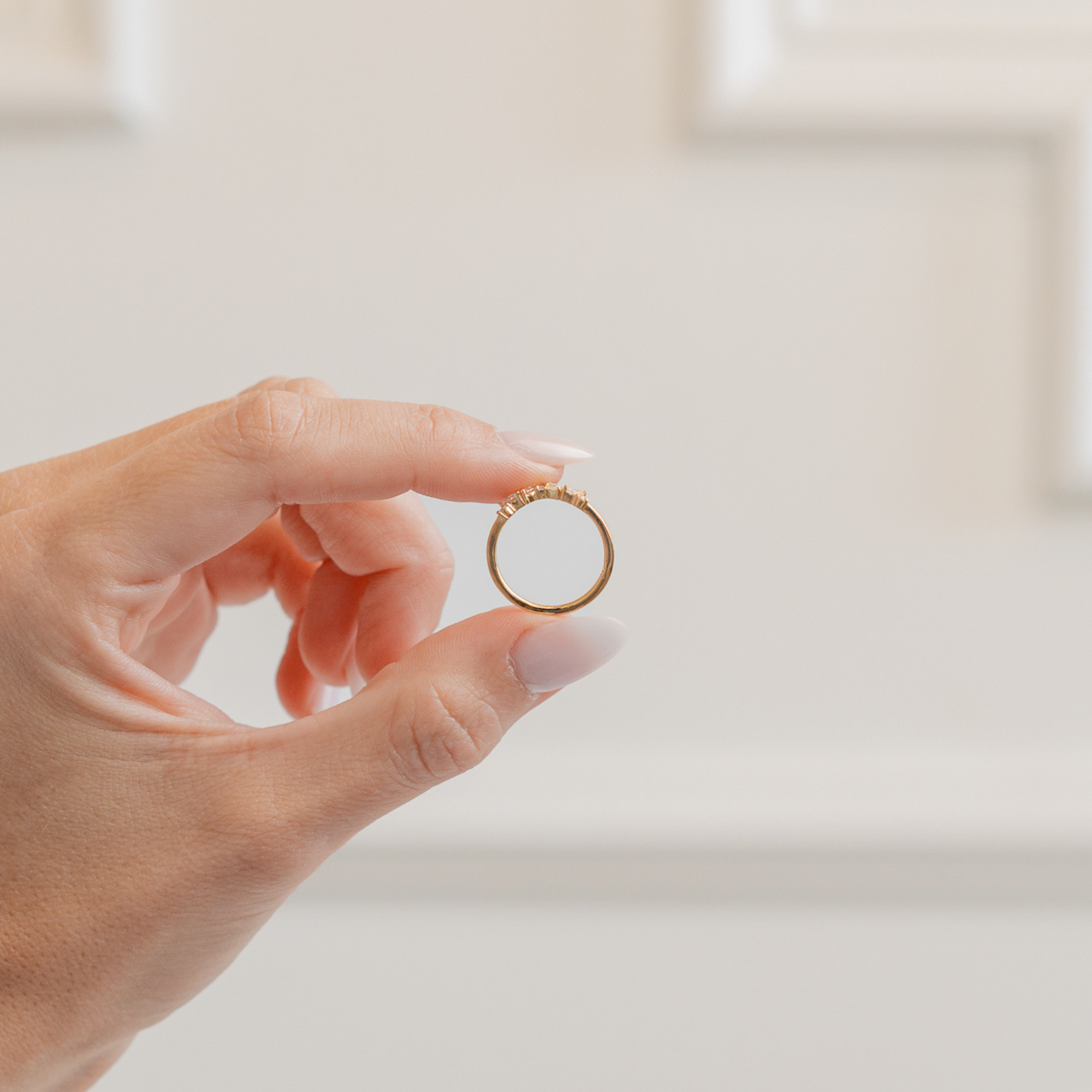 The Cena Chevron Wedding Band