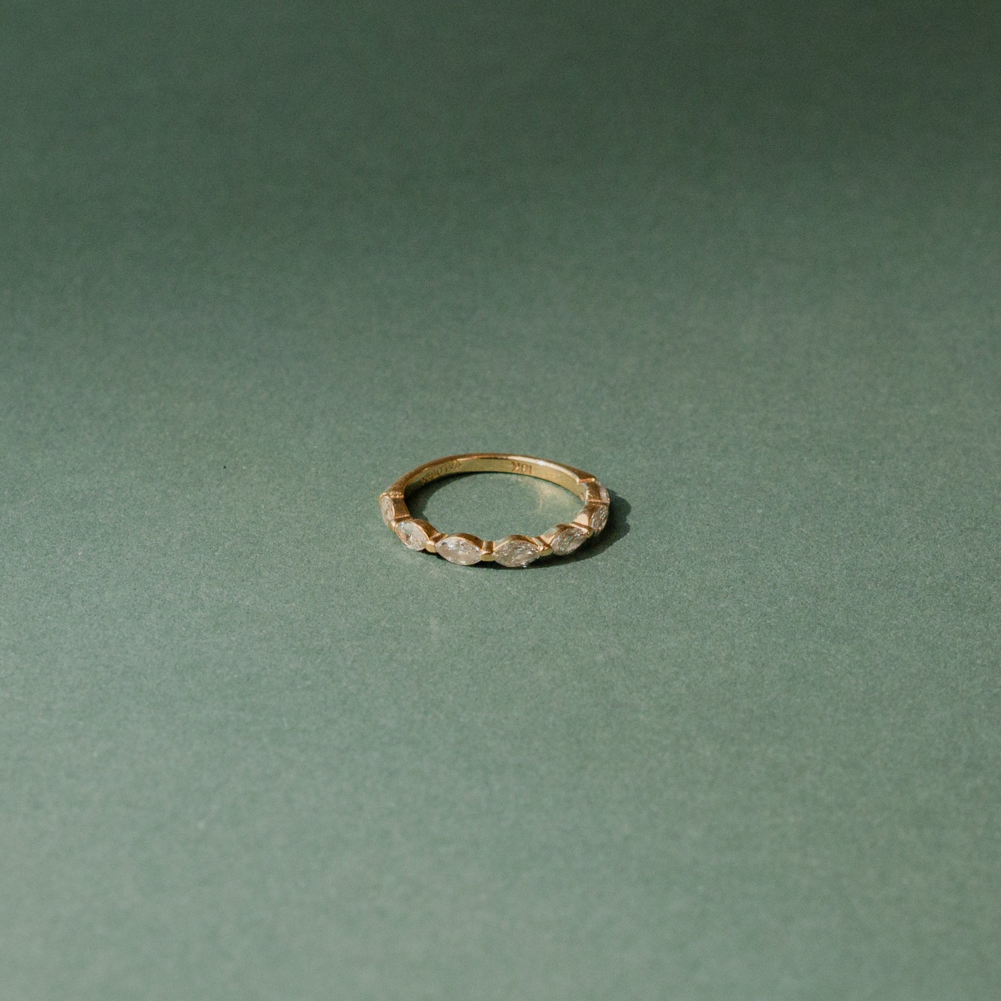 The Palmer Marquise Diamond Wedding Band