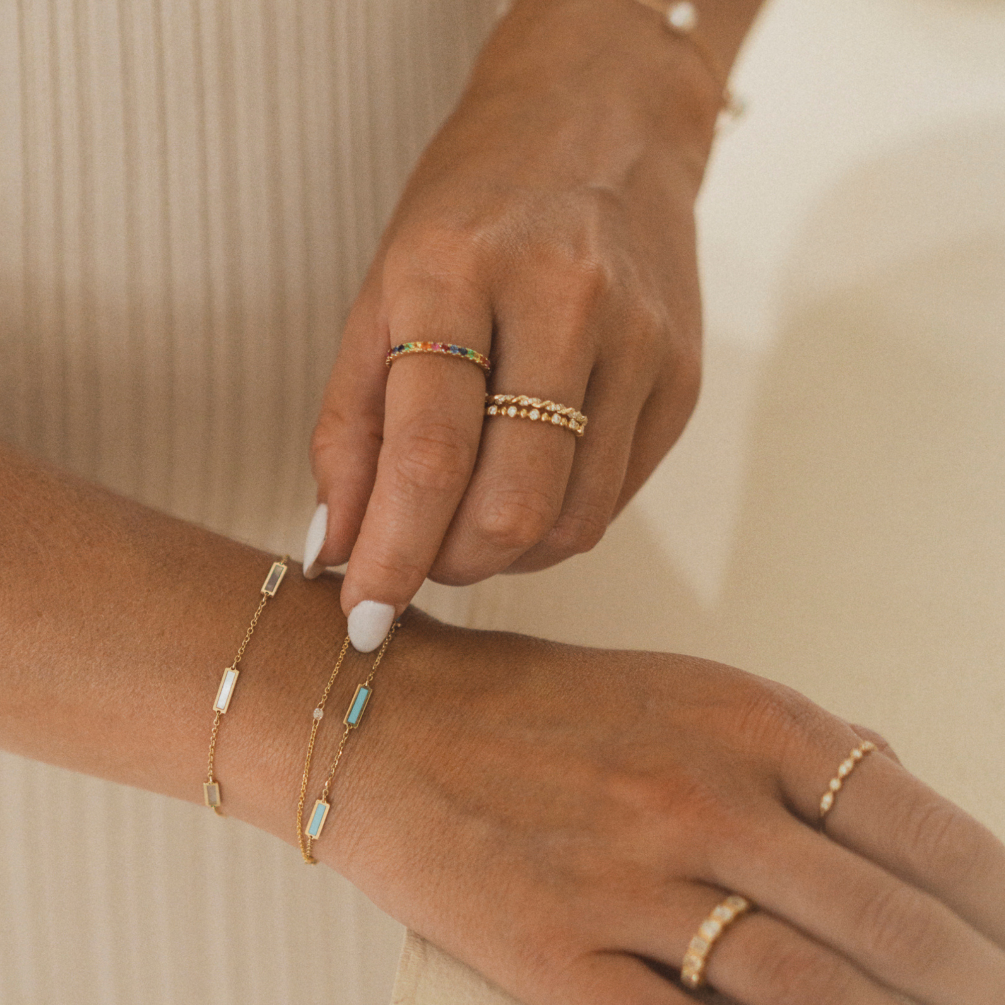 The Poppy Pave Twisted Diamond Band