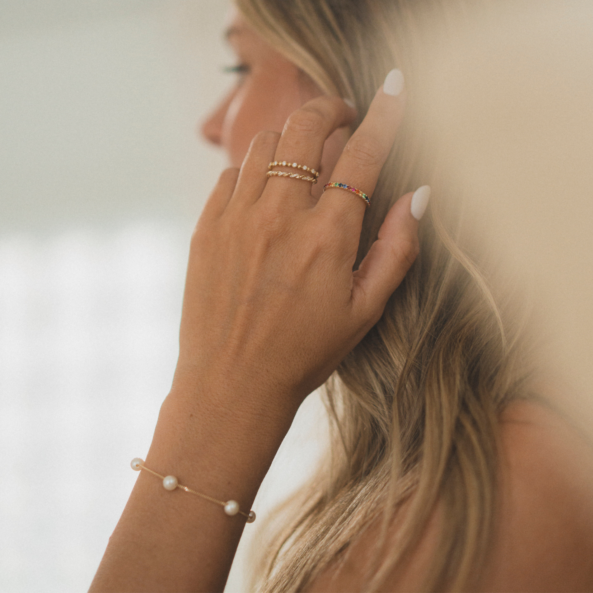 The Poppy Pave Twisted Diamond Band