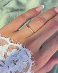 The Emilie Channel Set Baguette Wedding Band