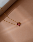 The Two Stone Custom Gemstone Necklace