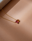 The Two Stone Custom Gemstone Necklace