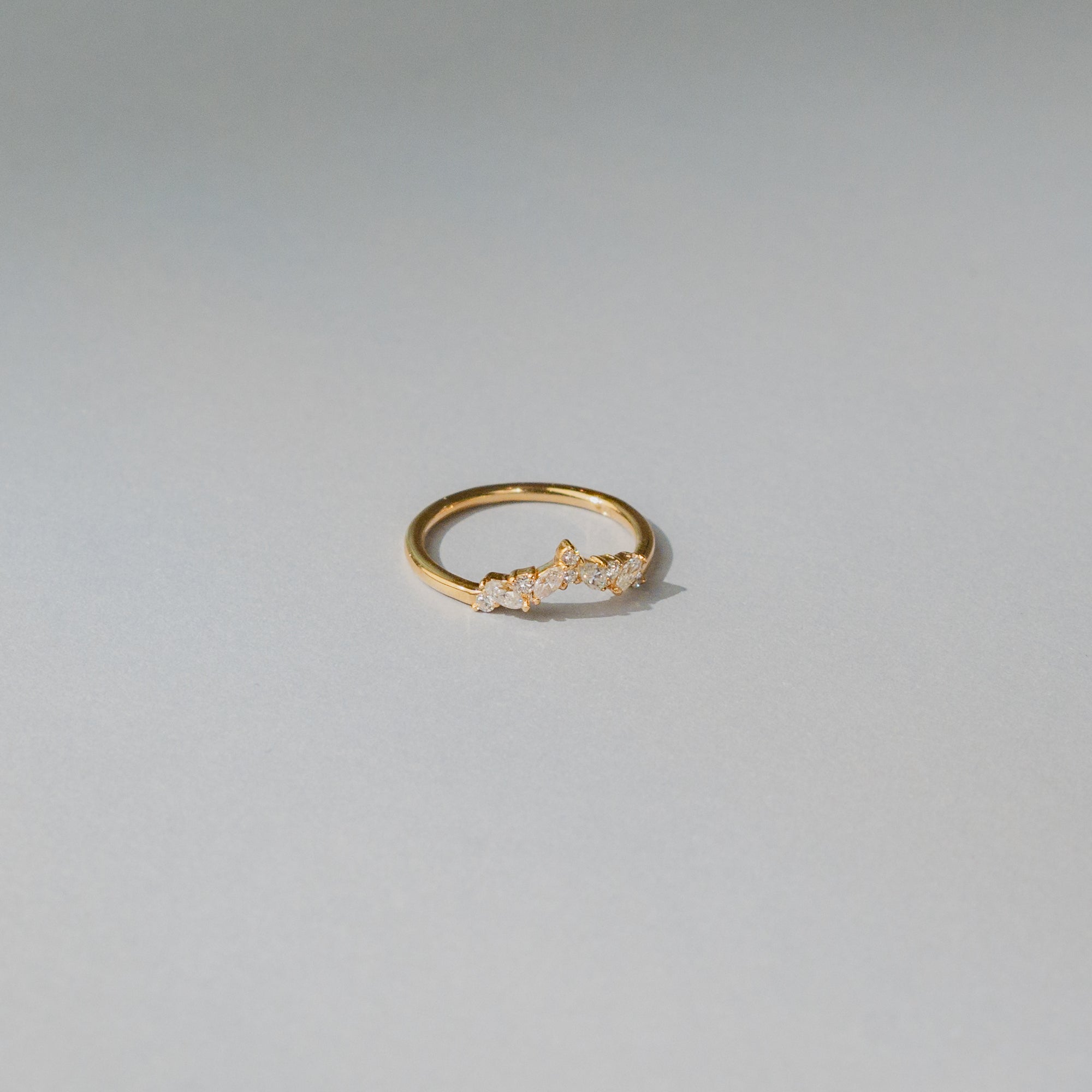 The Cena Chevron Wedding Band