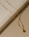 Honey Beaded Pendant Necklace