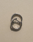 Double Row Diamond Huggie Hoop Earrings