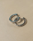 Mini Diamond Huggie Hoop Earrings