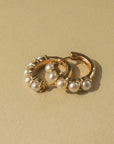 Perfect Pearl Huggie Hoop Earrings
