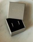 Mini Diamond Huggie Hoop Earrings