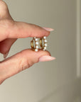 Perfect Pearl Huggie Hoop Earrings