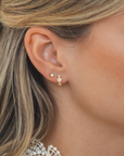 Trinity Pave Diamond Earrings