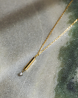 Floating Diamond Bar Necklace