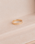 The Whitney Flat Edge Wedding Band