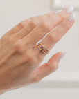 The Solitaire Stackable Birthstone Ring