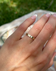 The Whitney Flat Edge Wedding Band