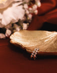 Single Prong Diamond Huggie