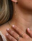Double Sided Drop Earrings