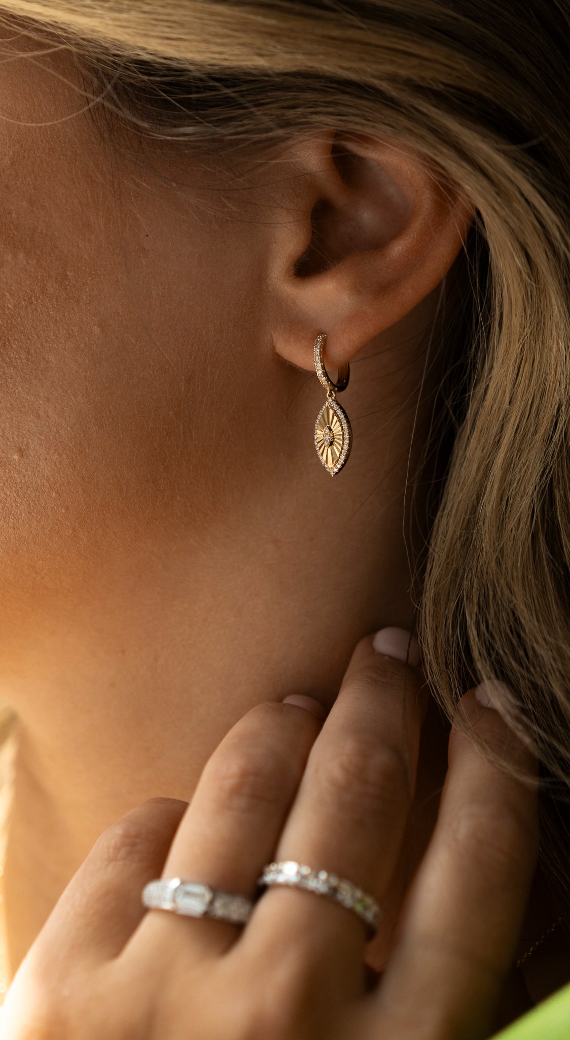 Aurora Diamond Drop Earrings