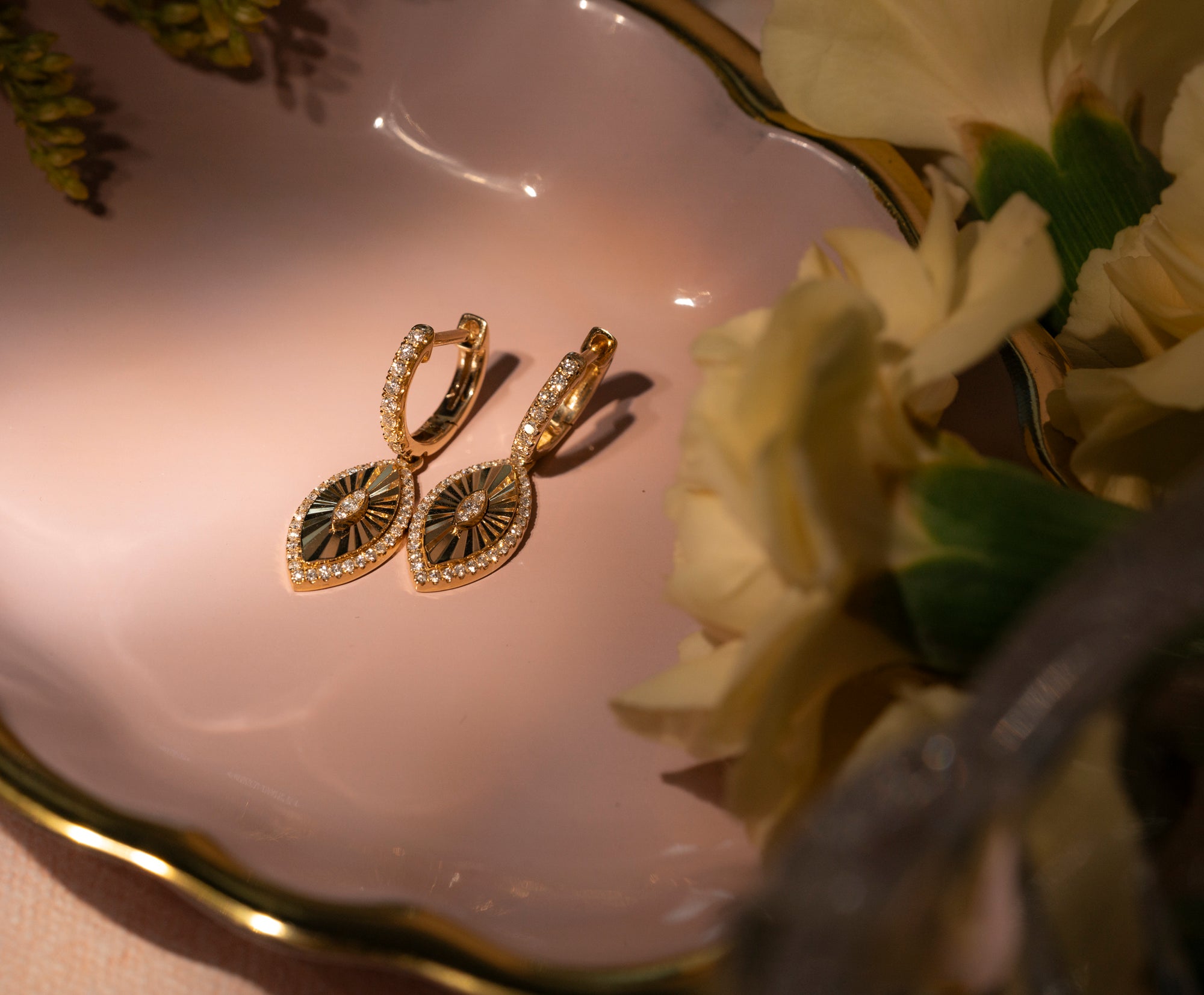 Aurora Diamond Drop Earrings