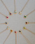 The Bubble Birthstone Pendant Necklace