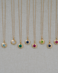 The Bubble Birthstone Pendant Necklace