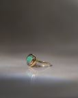 Custom Button Opal Ring