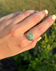 Custom Button Opal Ring