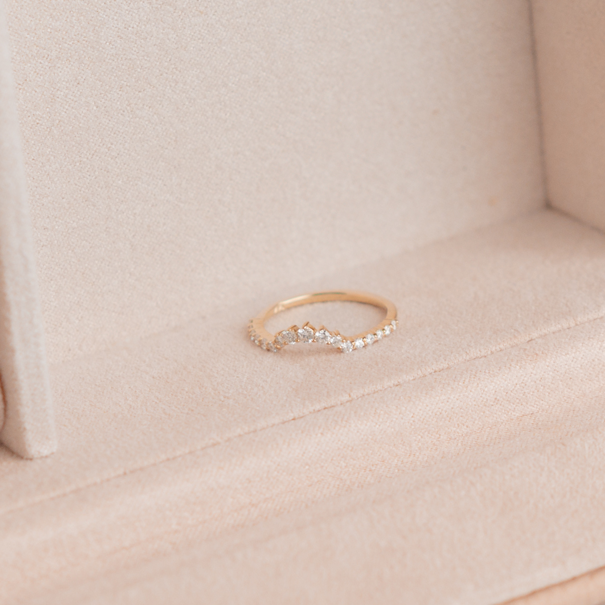 The Kellie Curved Wedding Band