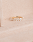 The Kennedy Oval Diamond Wedding Band