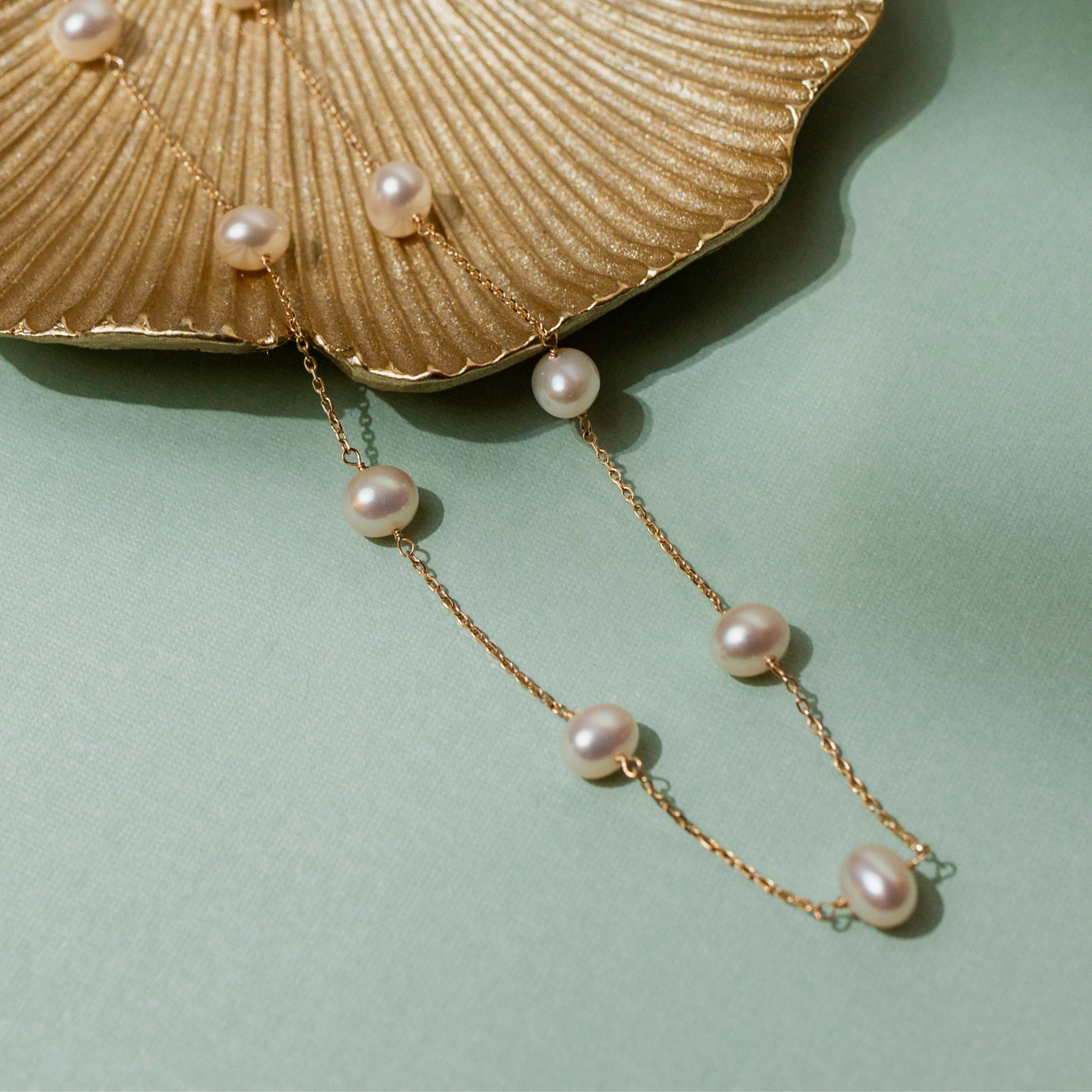 The Signature Pearl Station Necklace