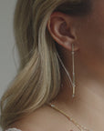 Double Sided Drop Earrings