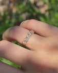The Eden Bezel Set Diamond Wedding Band