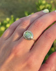 Custom Button Opal Ring