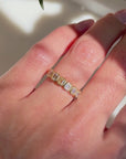 The Eden Bezel Set Diamond Wedding Band