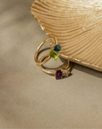 The Two Stone Custom Gemstone Ring